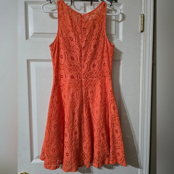 BB Dakota Pink Halter Fit and Flare Mini Dress - Picture 3 of 14